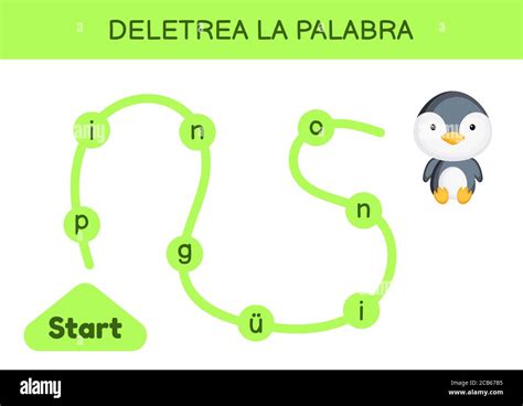 Deletrea La Palabra Deletrear La Palabra Laberinto Para Niños