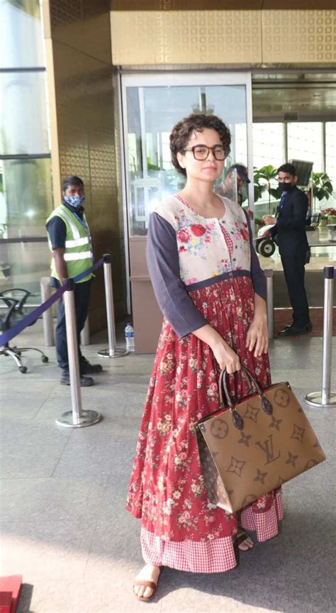 Kangana Ranaut Keeps It Chic Yet Comfy In Floral Dress At The Airport