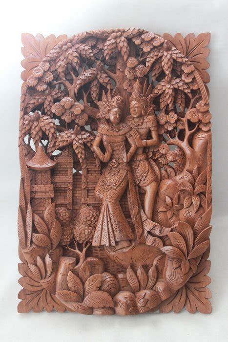 Wood Carving Ajour Panel Bali Indonesia Catawiki