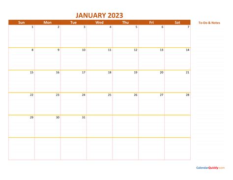 2023 Blank Calendar Pdf Free Printable Templates 2023 Calendar Free