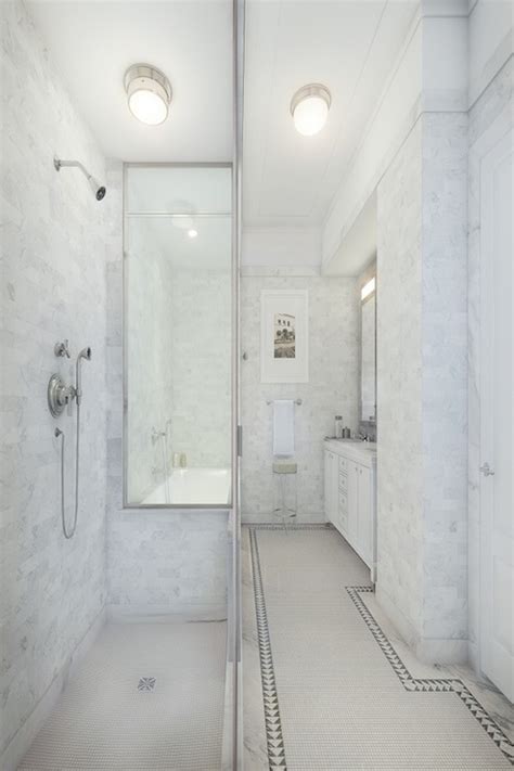 Narrow Bathroom Ideas With Tub And Shower Long And Narrow Bathroom