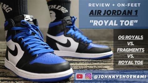 Air Jordan 1 Royal Toe Review On Feet Lace Swap Youtube