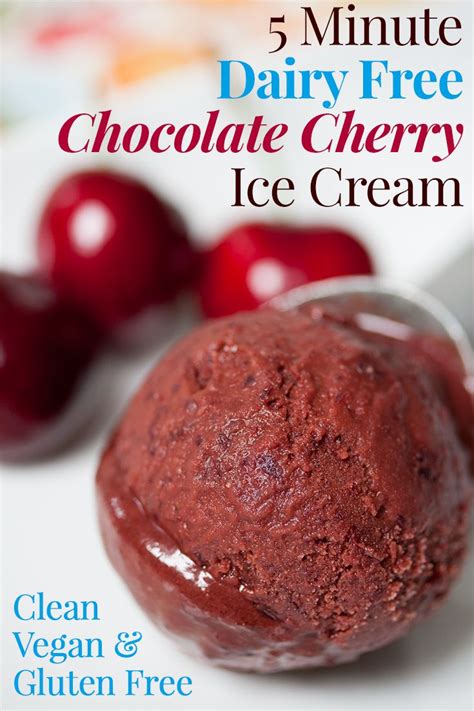 Minute Vegan Cherry Chocolate Ice Cream Chocolate Cherry Ice Cream Vegan Cherry Chocolate