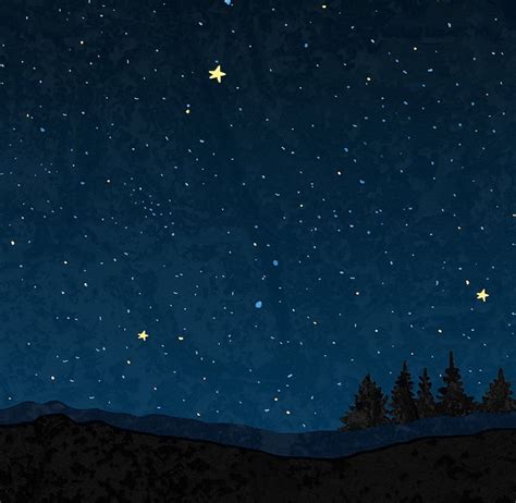 Night Sky Print Constellations Print Poster Moon Galaxy Art Etsy