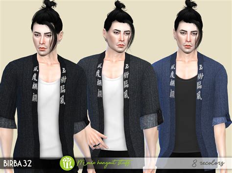 The Sims Resource Kimono Jacket Set2