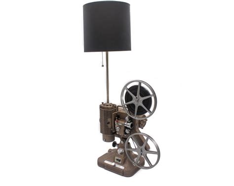 Movie Projector Table Lamp Home Theater Décor Early Brown K108 Hollywood And Movie Theater Décor