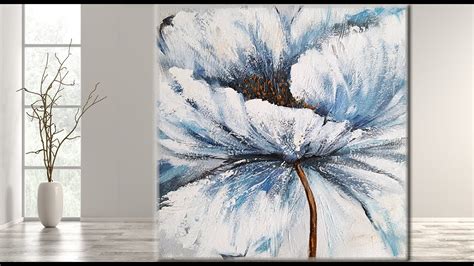 Abstract Flower Painting Acrylic