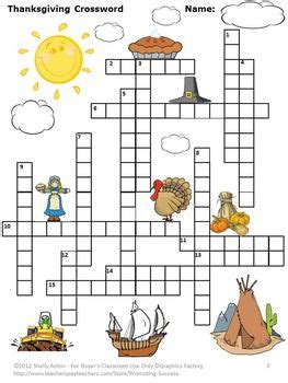 Please feel free to amend the questions to adapt to your own stude. Thanksgiving Crossword Puzzle, Thanksgiving Vocabulary ...
