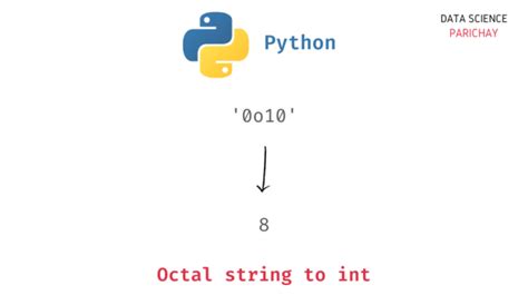Python Convert Octal String To Integer Data Science Parichay