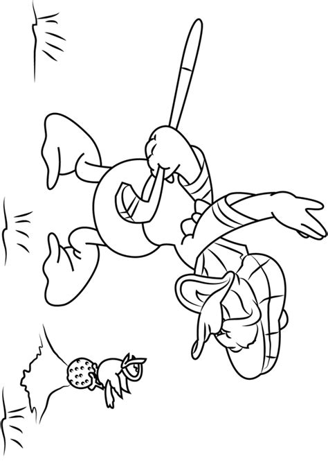 Click the golf cart coloring pages to view printable version or color it online (compatible with ipad and android tablets). Donald Duck Playing Golf Coloring Page - Free Printable ...