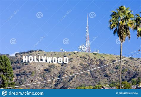 Hollywood Sign Los Angeles California Usa Editorial Stock Image