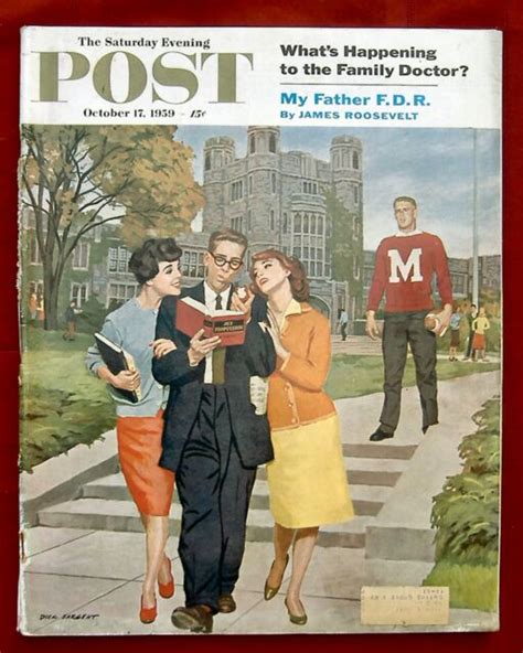 The Saturday Evening Post October 17 1959 Dick Sargent Cover Ebay