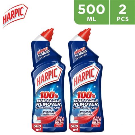 buy harpic original limescale remover toilet cleaner liquid 2 x 500 ml توصيل