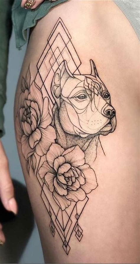 Pin By Cheyenne On Tαƚƚσσʂ Bσԃყ Aɾƚ Dog Tattoos Pitbull Tattoo