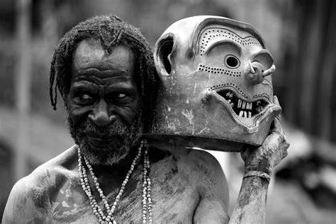 Asaro Man African Masks Papua New Guinea Guinea