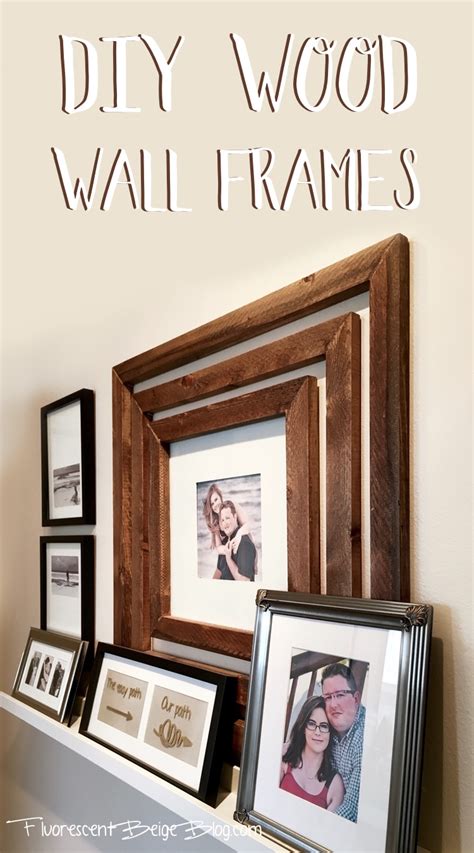 Here's how to make it yourself! DIY Wood Wall Frames - Fluorescent Beige