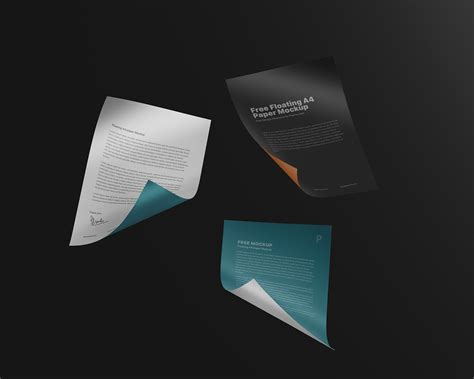 Free Floating A4 Paper Mockup On Behance
