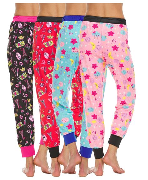 612 Jo Woman Pajamas Pants Female Pjs Sleepwear Pack Of 4 Colors Ebay