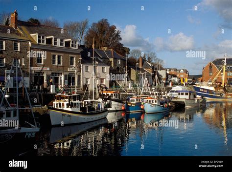 Padstow Cornwall England The Sheltered Harbour On The Camelford