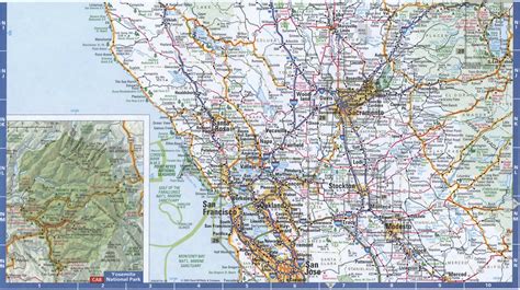 Map Of Northern California Roads And Highways Free Printable Map North
