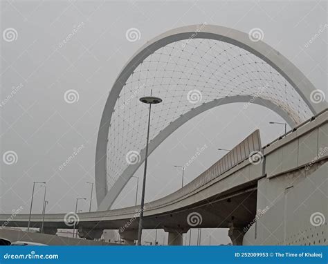 Al Wahda Arch Of Doha Qatar Stock Image Image Of Highway Arena