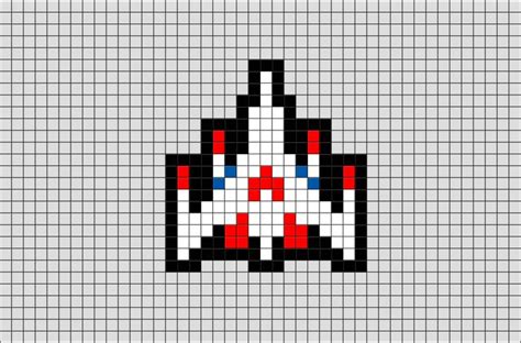 Galaga Ship Pixel Art Pixel Art Pixel Art Templates Pixel Art Grid