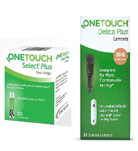 One Touch Select Plus Strips Delica Plus Lancets Buy Healkit