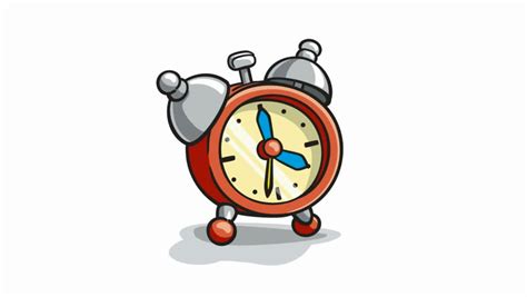 Alarm clock graphy icon, cartoon alarm clock, cartoon character, electronics png. Stock video of alarm clock ringing cartoon animation with ...