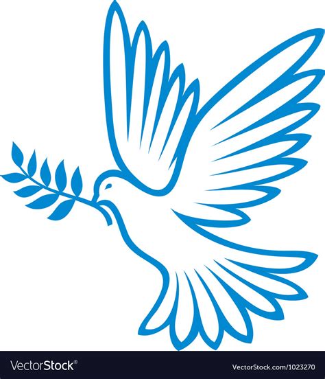 Peace Dove Royalty Free Vector Image Vectorstock