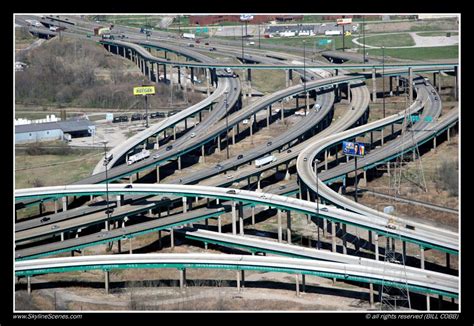 East St Louis Spaghetti Junctions Extensive Highway Interchanges
