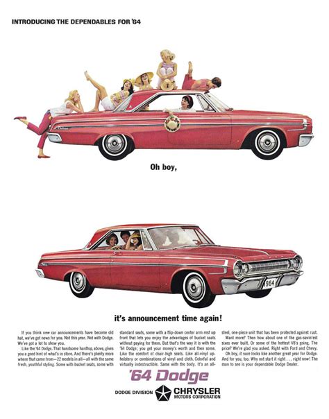 Model Year Madness 10 Classic Ads From 1964 The Daily Drive