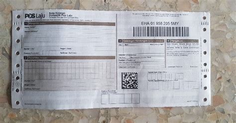 It supporting both international and domestic pos domestik. Poslaju Tracking Number Erc