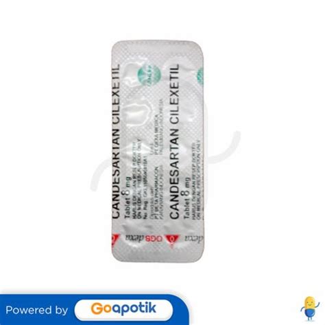 Candesartan Ogb Dexa Medica 8 Mg Strip 10 Tablet Kegunaan Efek