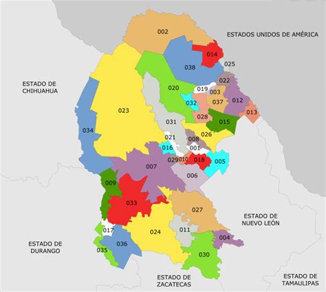 Total 44 Imagen Mapa De Coahuila Con División Política Y Nombres