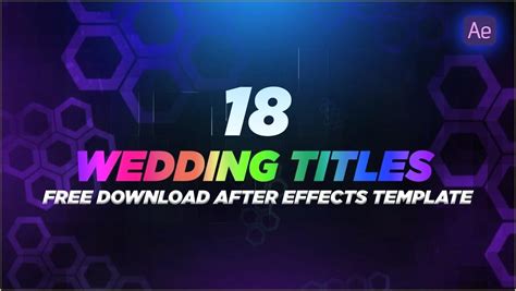 Free Wedding Titles After Effects Templates - Resume Gallery