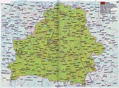 Large road map of Belarus with cities | Vidiani.com | Maps of all ...
