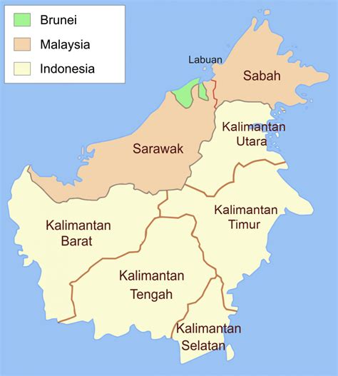 √ Peta Kalimantan Hd Barat Timur Utara Selatan And Tengah Lengkap