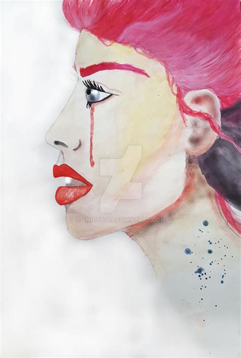 Side View Face Watercolour Painting By Emily878 On Deviantart