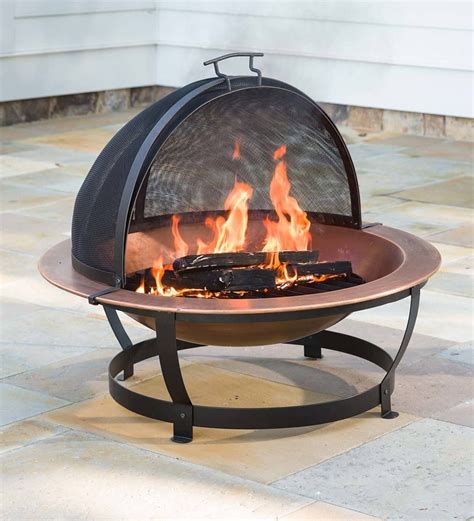 Copper Fire Pit With Lid Handicraftsica