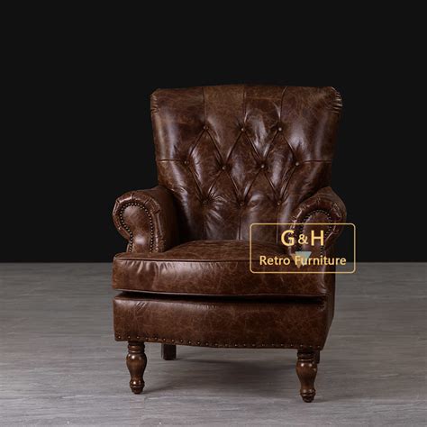 Luxury leather sofa leather sofa brown living room accessories isolated sofa leather isolated decor isolated, attractive boy sitting on a sofa in the evening, single portrait of a handsome, strong guy. China American Style Antique Full Real Leather Armchair ...
