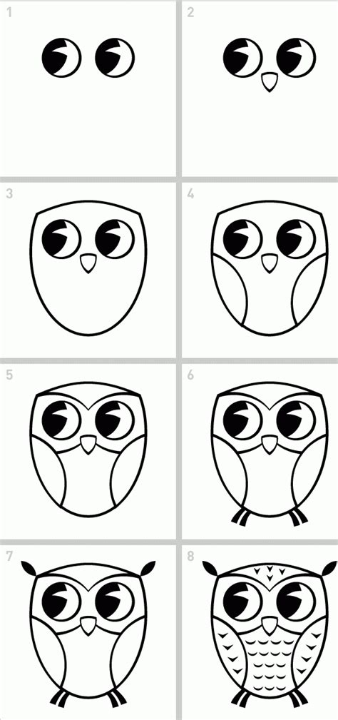 15 Easy Realistic And Colorful Owl Drawing Step By Step Tutorials For