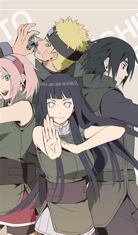 Download 600x1024 Naruto Team 7 Sakura Sasuke Hinata