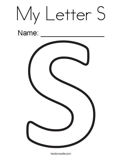 The Letter S Coloring Pages At Free Printable