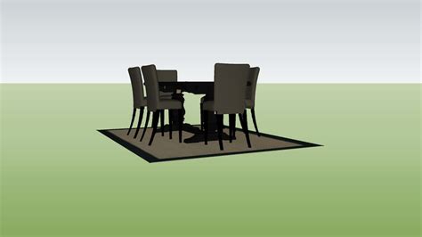 Dining Table And Chair Set 3d Warehouse