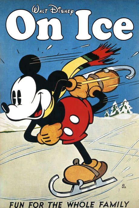 On Ice 1935 Mickey Mouse Christmas Christmas Comics Mickey Mouse