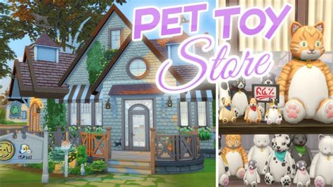 Pet Toy Store The Sims 4 Cats And Dogs Speed Build No Cc Youtube