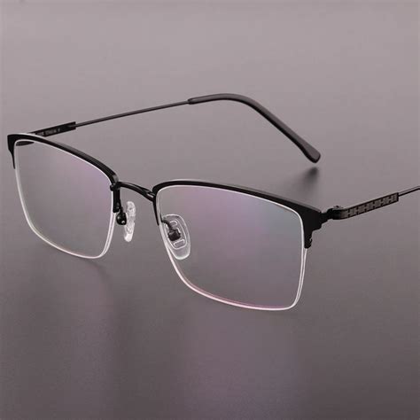 titanium glasses high quality square men eyeglasses prescription glasses full frame designer