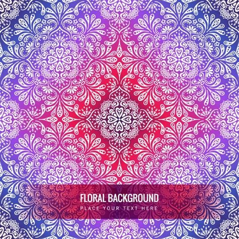 Premium Vector Floral Mandala Background