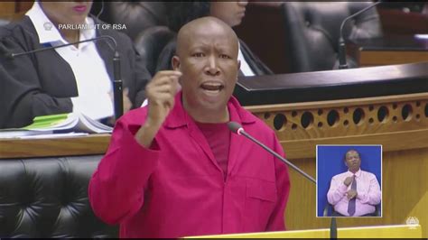 Julius Malema Addresses Parliament Ahead Of The Vote Of No Confidence