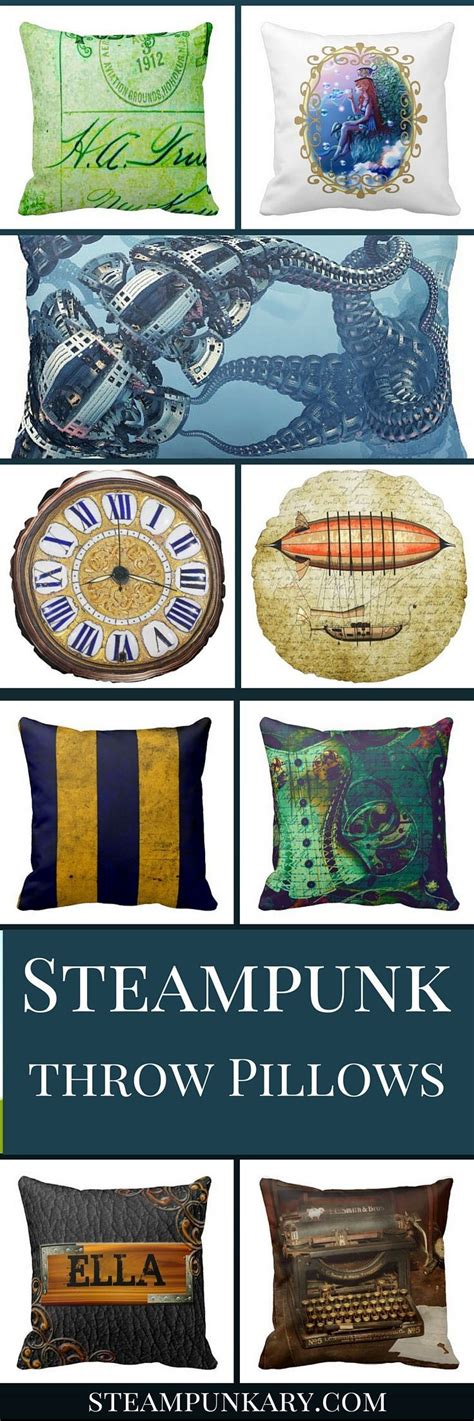 Steampunk Throw Pillows Can Add An Air Of Wonder And Fantasy To Your